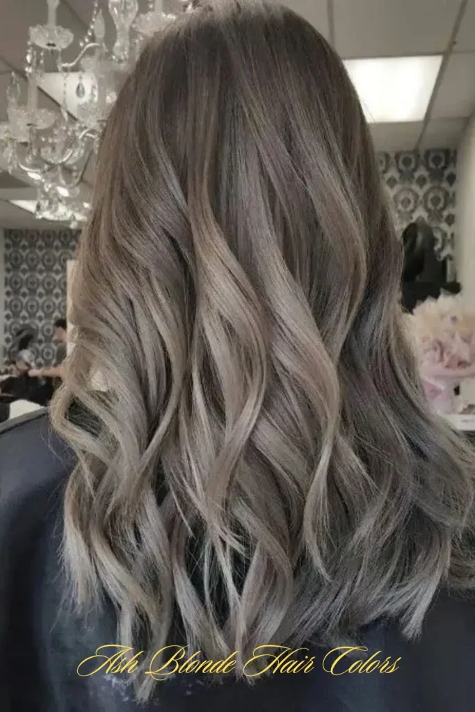 Ash Blonde with Root Shadow
