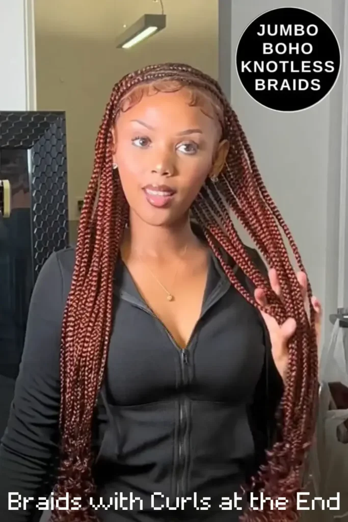 Braids with Curls at the End