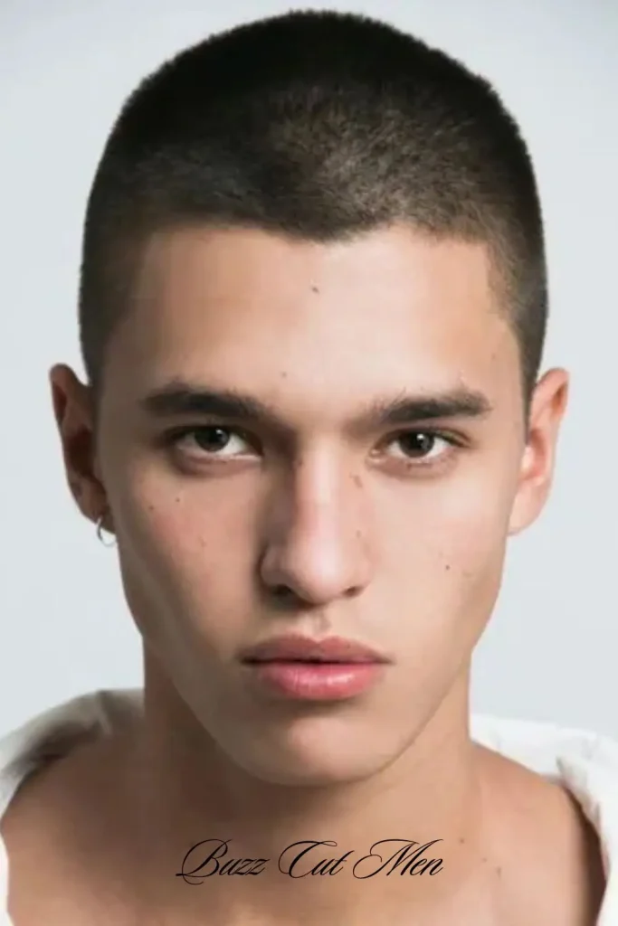 Buzz Cut with Widow’s Peak