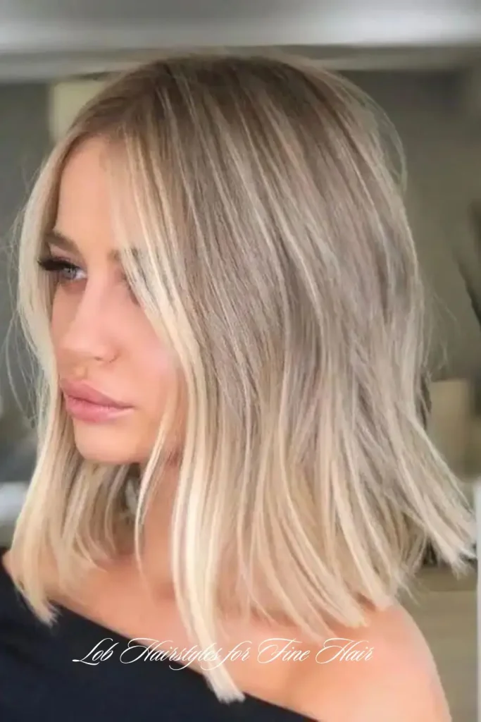 Choppy Lob with Tousled Ends