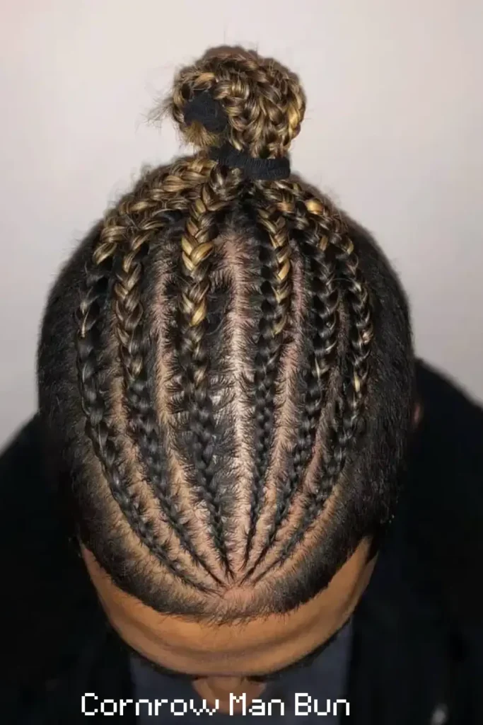 Cornrow Man Bun