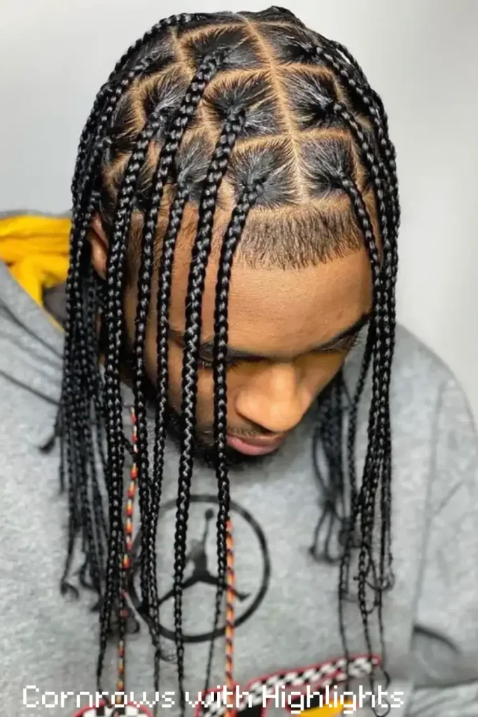 Cornrows with Highlights