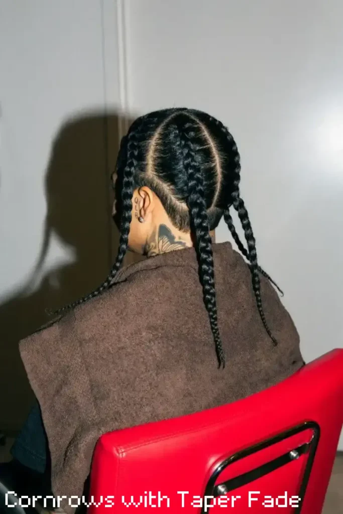 Cornrows with Taper Fade