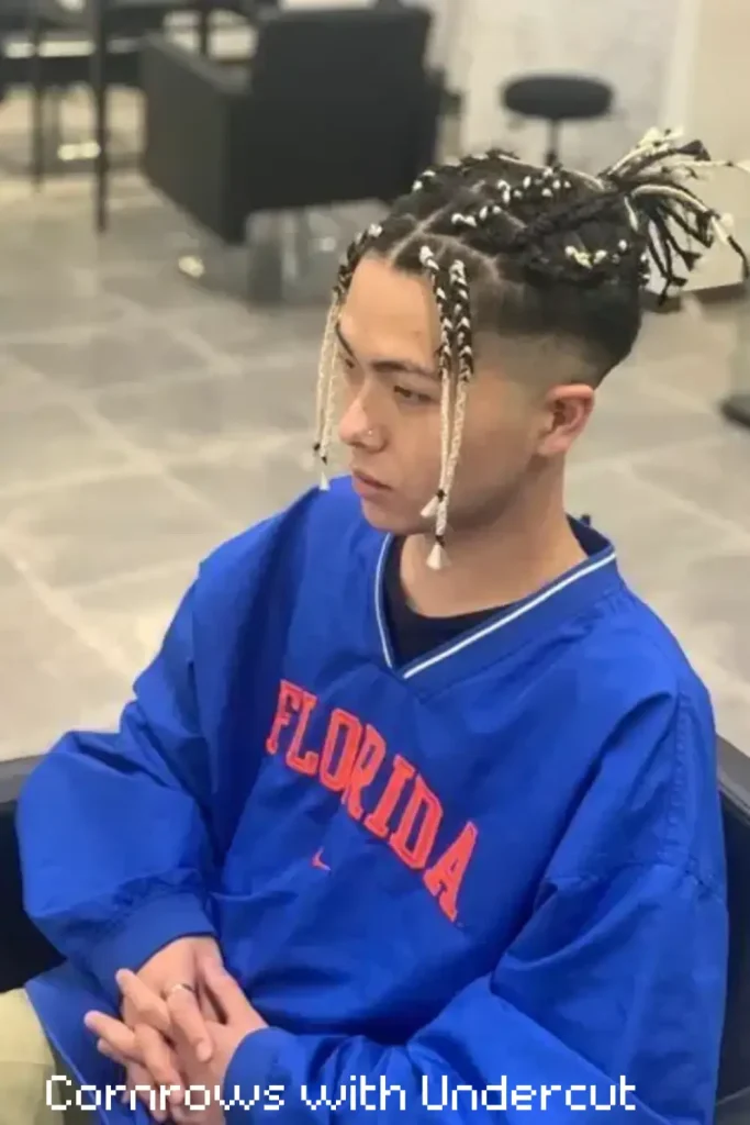 Cornrows with Undercut