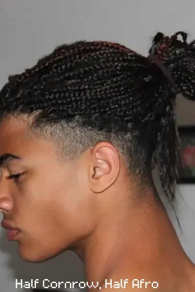 Half Cornrow, Half Afro