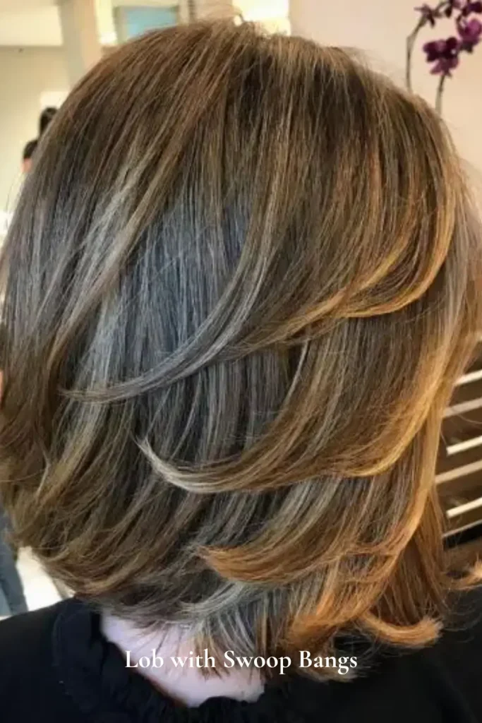 Lob with Swoop Bangs