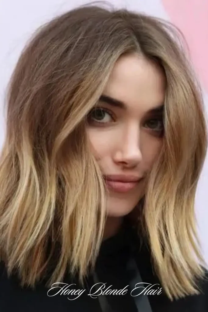Long Layers with Honey Blonde Highlights