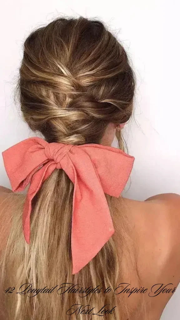 Ponytail with Scarf