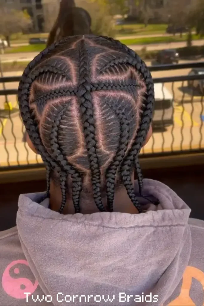 Two Cornrow Braids