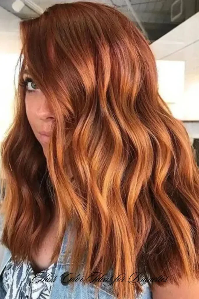 Warm Brunette with Lowlights