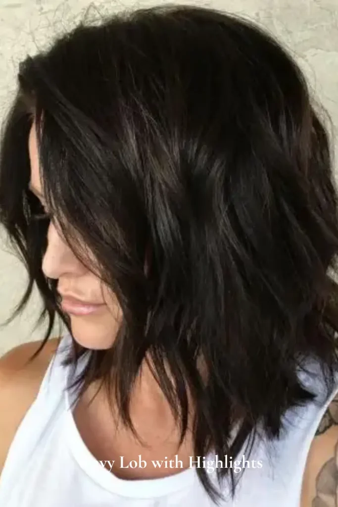 Wavy Lob with Highlights
