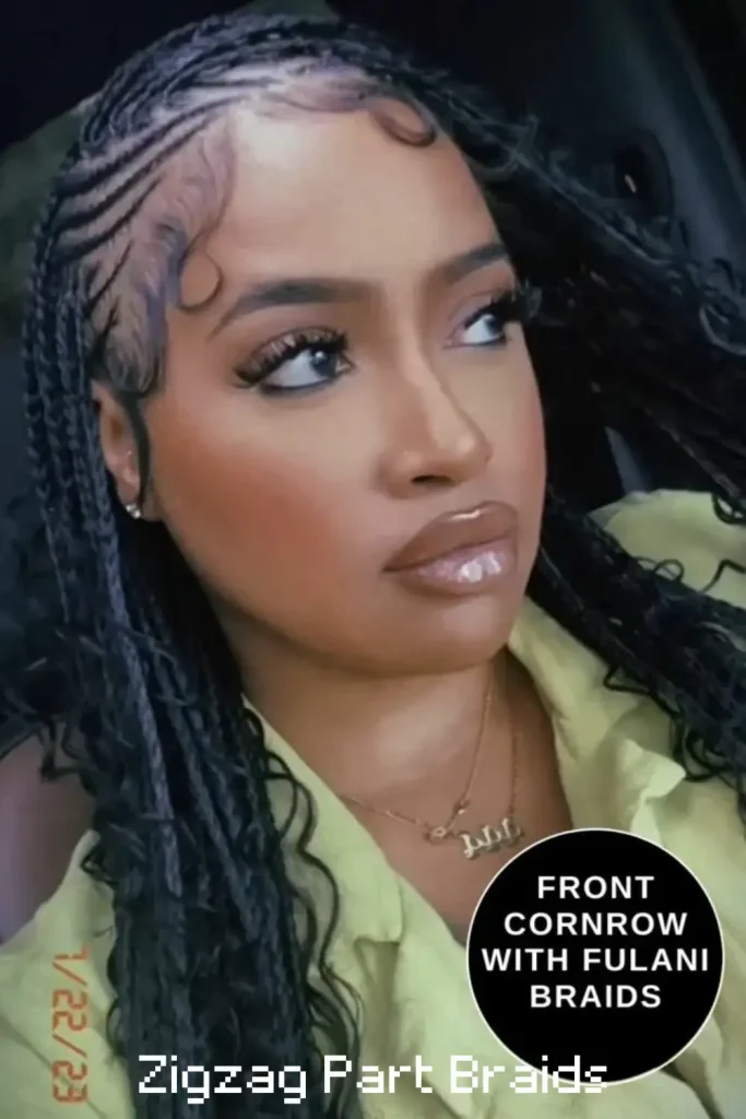 Zigzag Part Braids