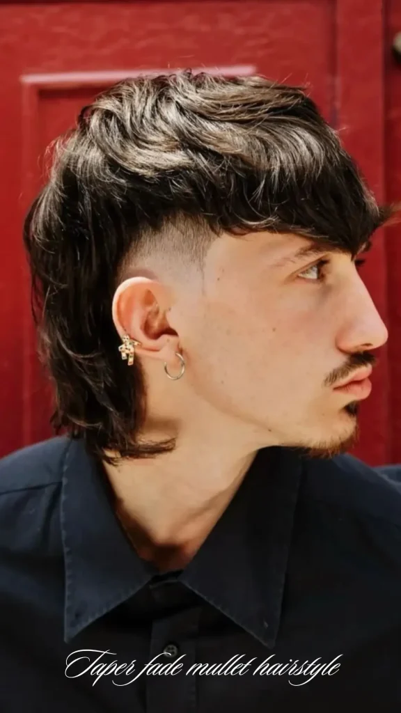 Afro Taper Fade Mullet