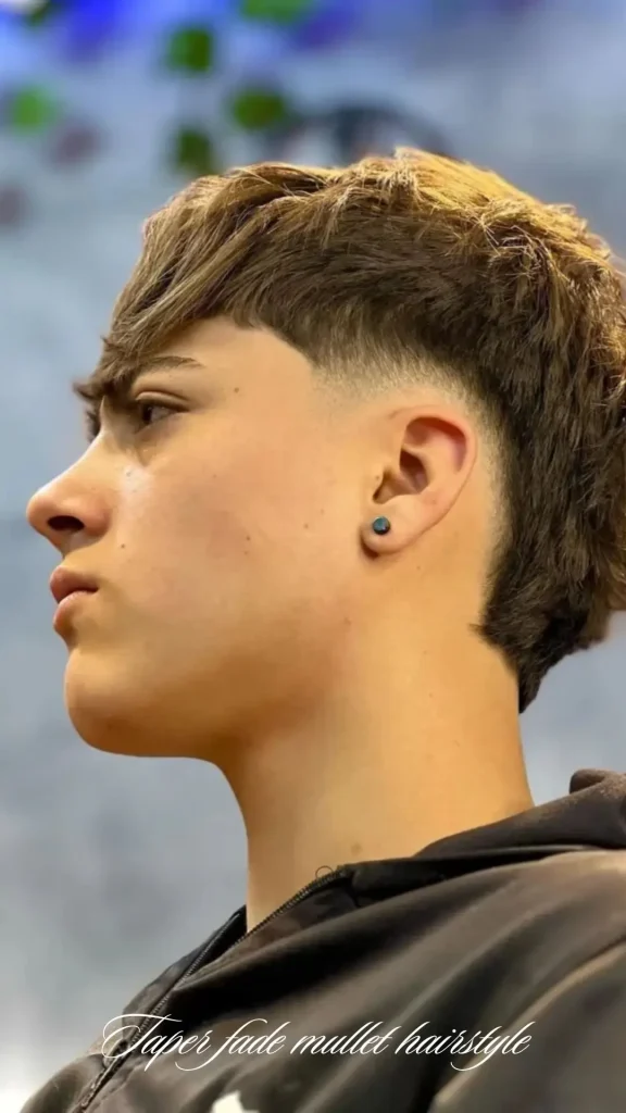 Asian Taper Fade Mullet