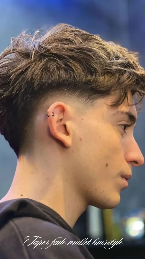 Business Mullet with Taper Fade