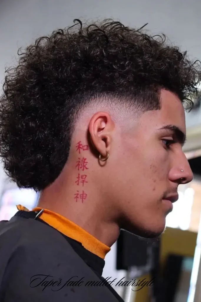 Drop Fade Mullet