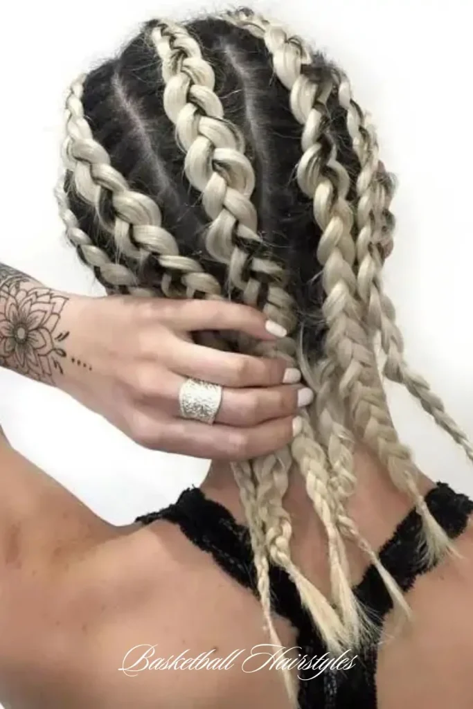 Half Cornrows, Half Bun