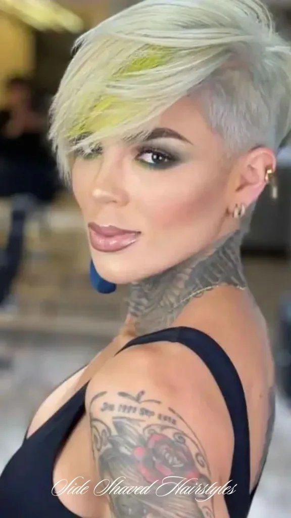 Half-Up, Half-Down with Side Shave