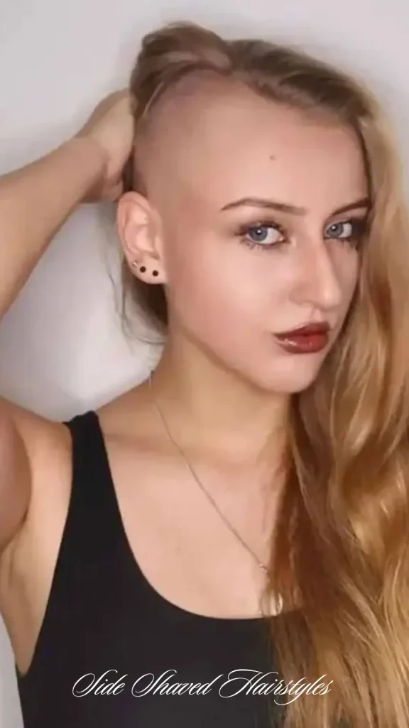 Long Hair with One Side Shaved
