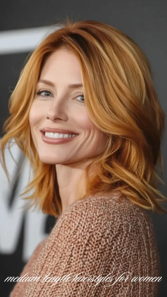 Medium Cut with Curtain Bangs