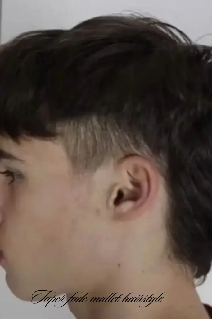 Mullet with Taper Fade and Fringe