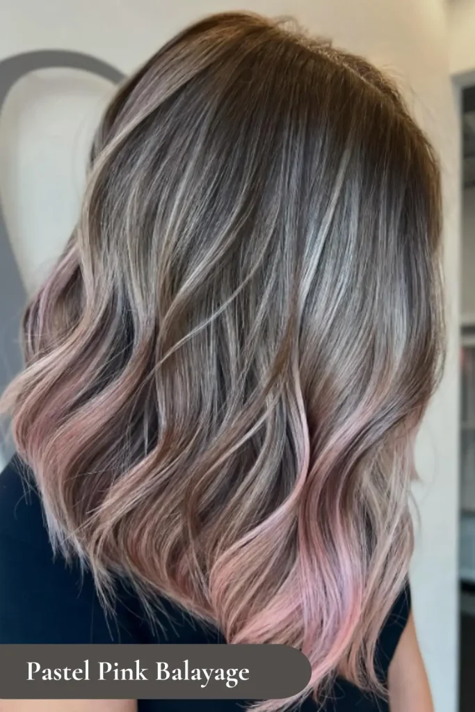 Pastel Pink Balayage