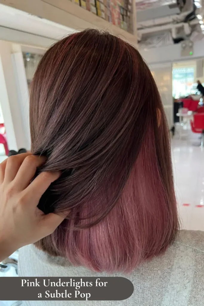 Pink Underlights for a Subtle Pop