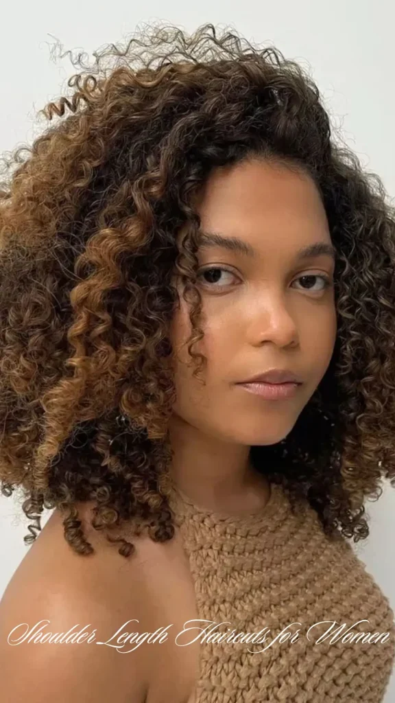 Shoulder-Length Curly Cut
