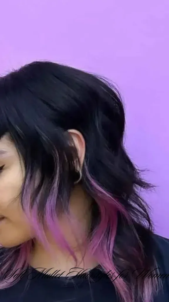 Soft Mullet with Side Bangs