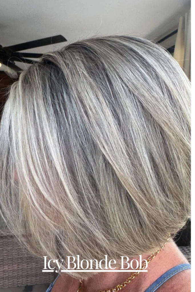  Icy Blonde Bob