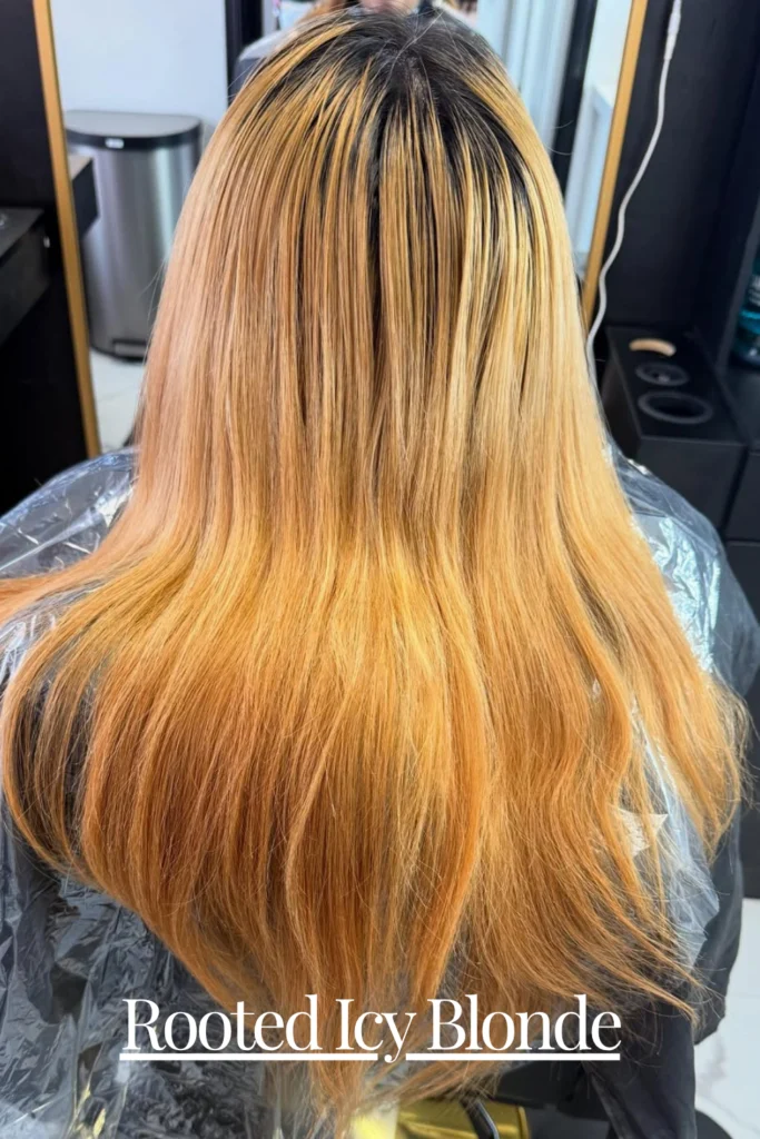 Rooted Icy Blonde