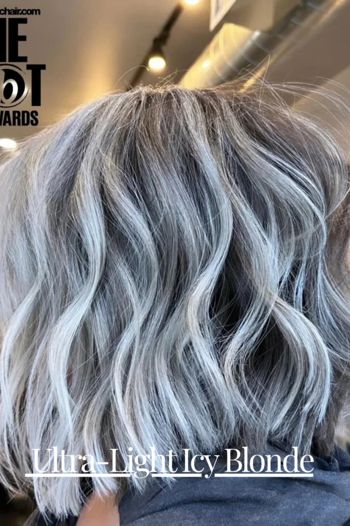 Icy Blonde Lob