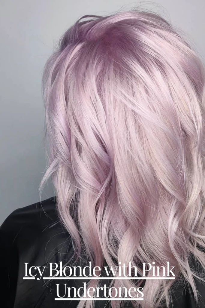 Icy Blonde with Pink Undertones