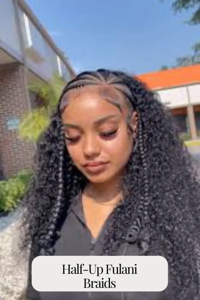 Half-Up Fulani Braids