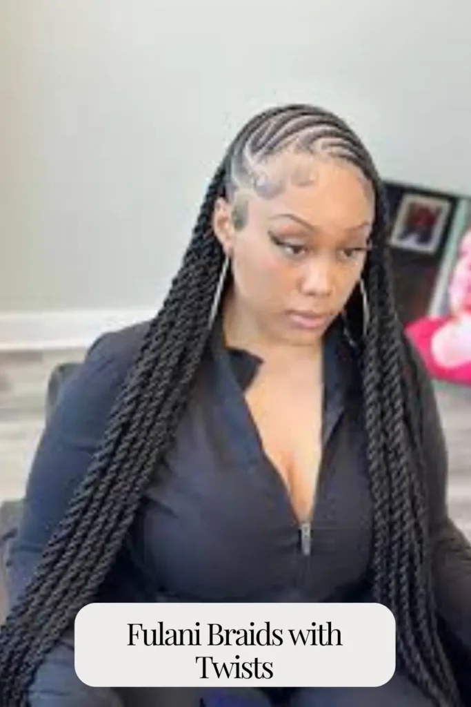 Fulani Braids with Twists