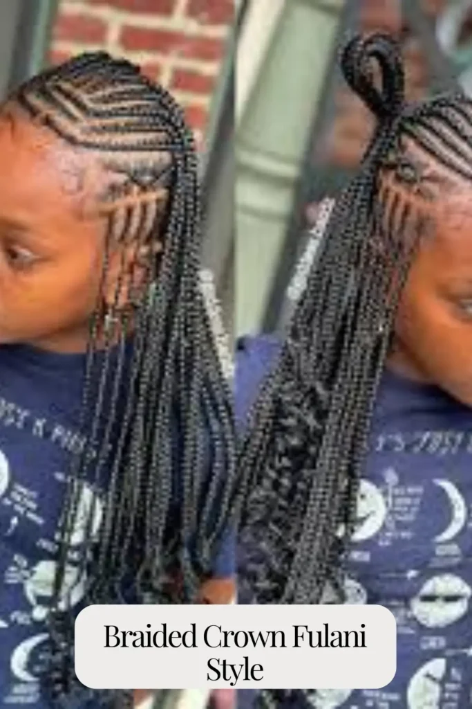 Braided Crown Fulani Style