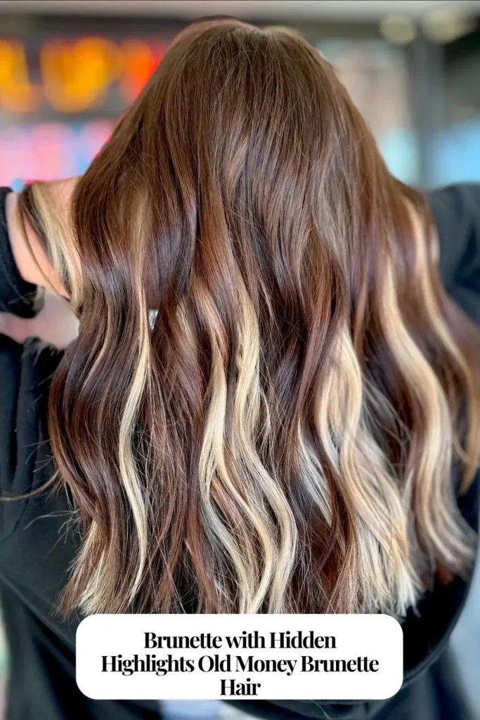 Brunette with Hidden Highlights