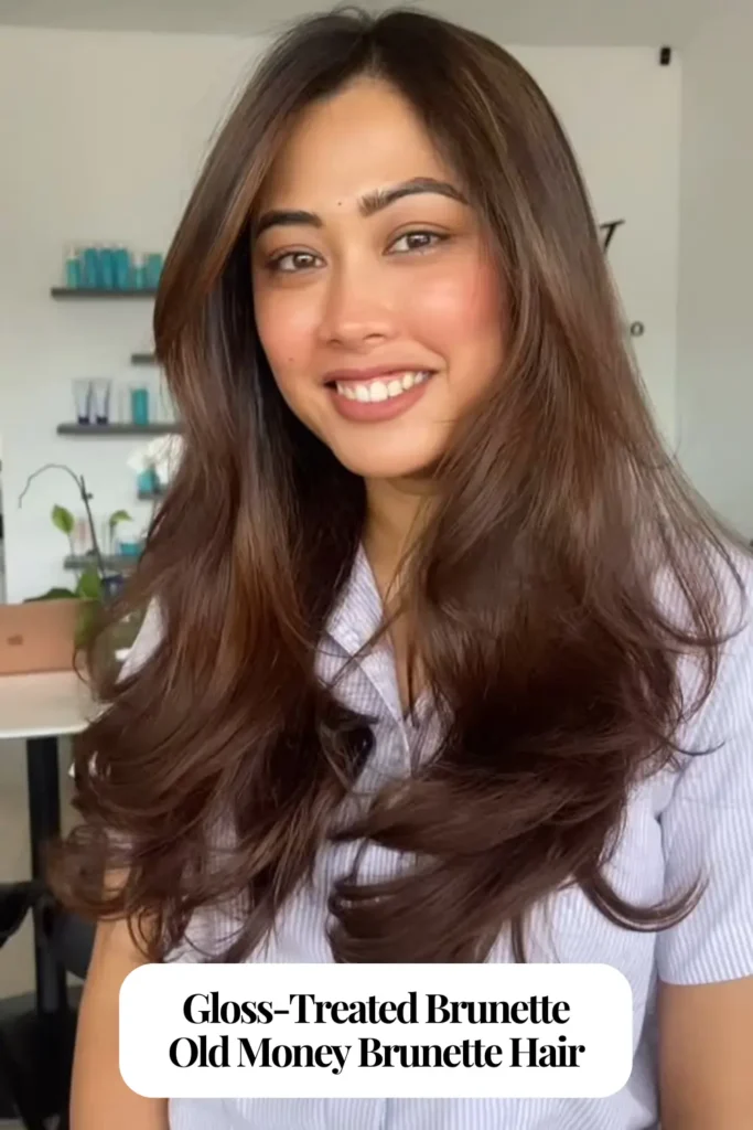 Gloss-Treated Brunette