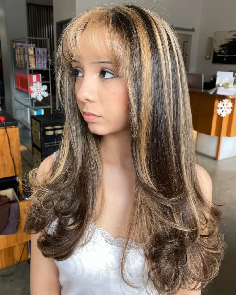 Honey Blonde Chunky Highlights