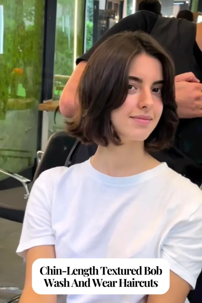 Chin-Length Textured Bob