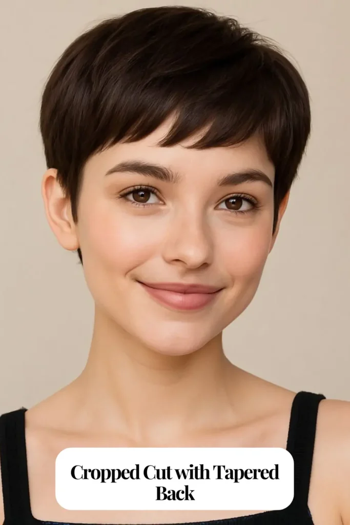 Cropped Cut with Tapered Back