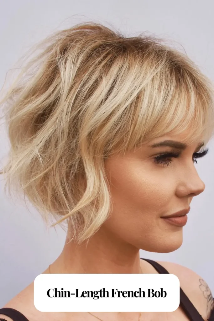 Chin-Length French Bob