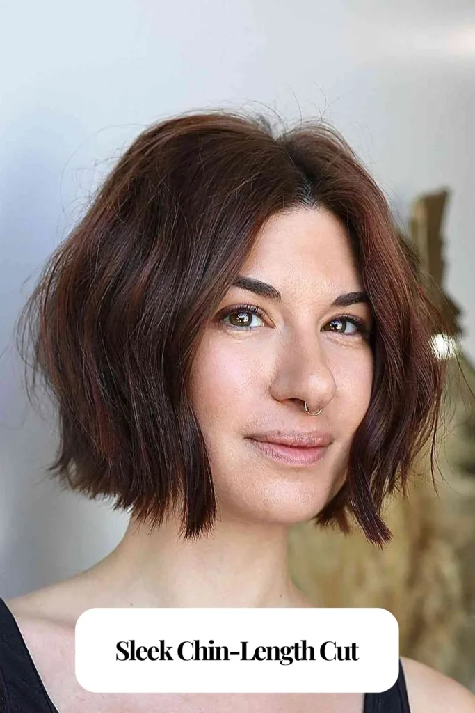 Sleek Chin-Length Cut
