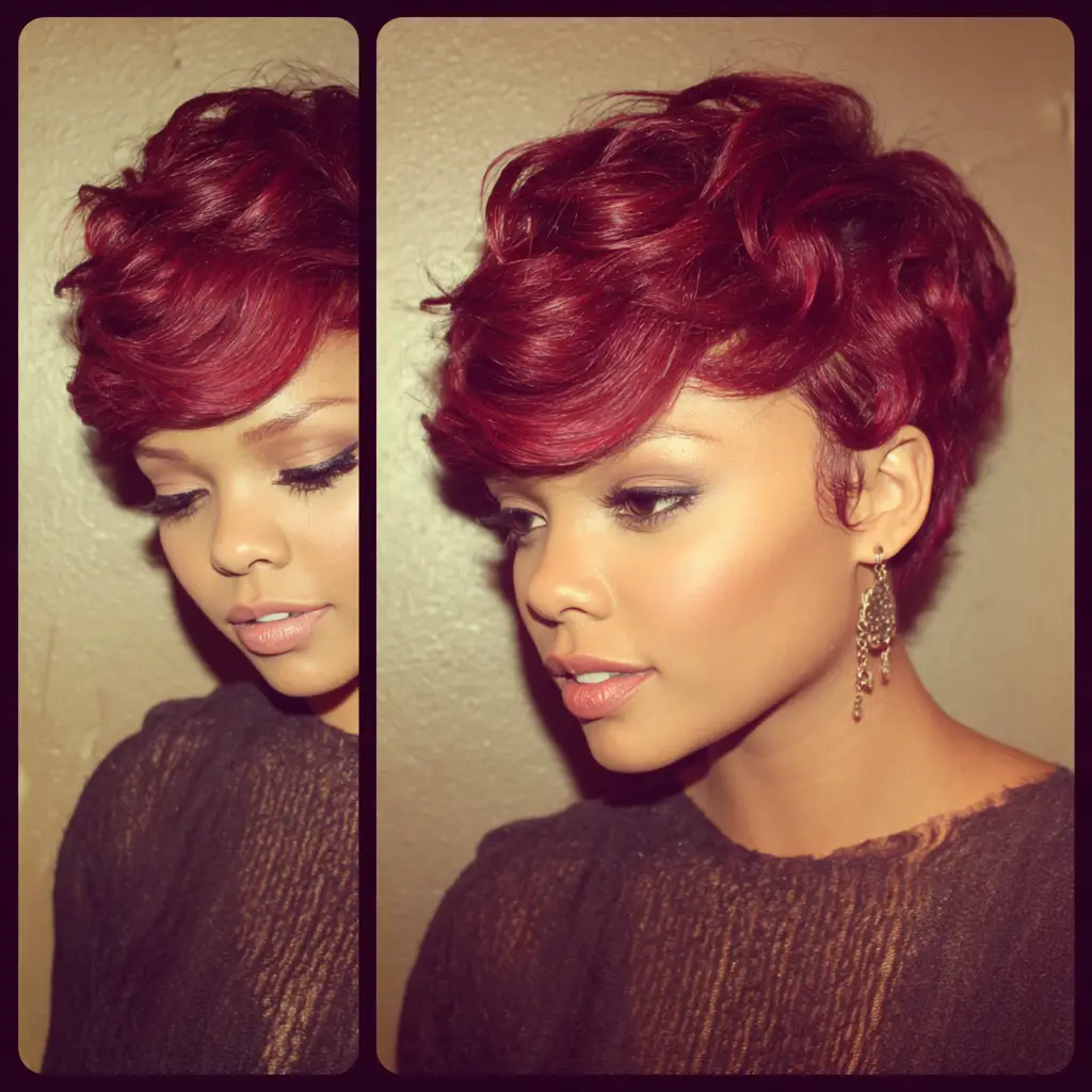 Cherry Red Pixie Weave