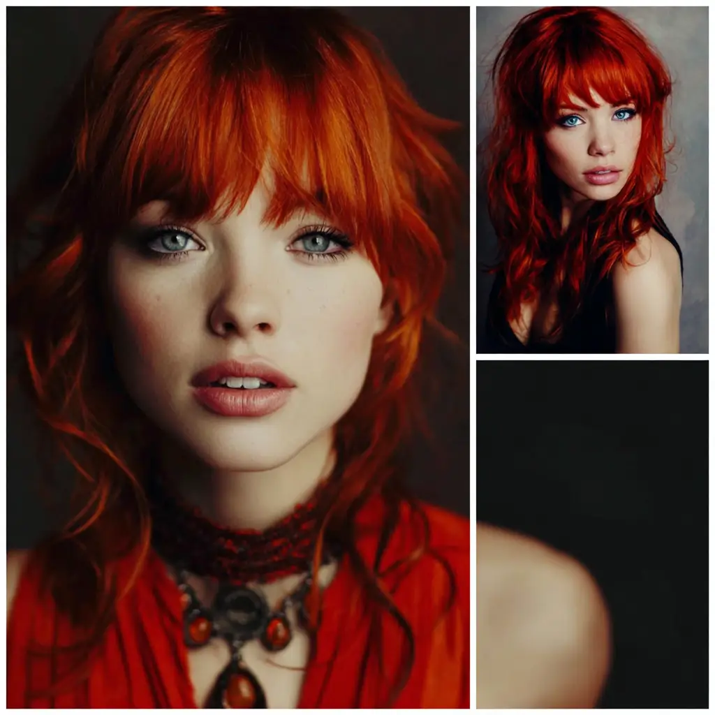 Fire Red with Bangs