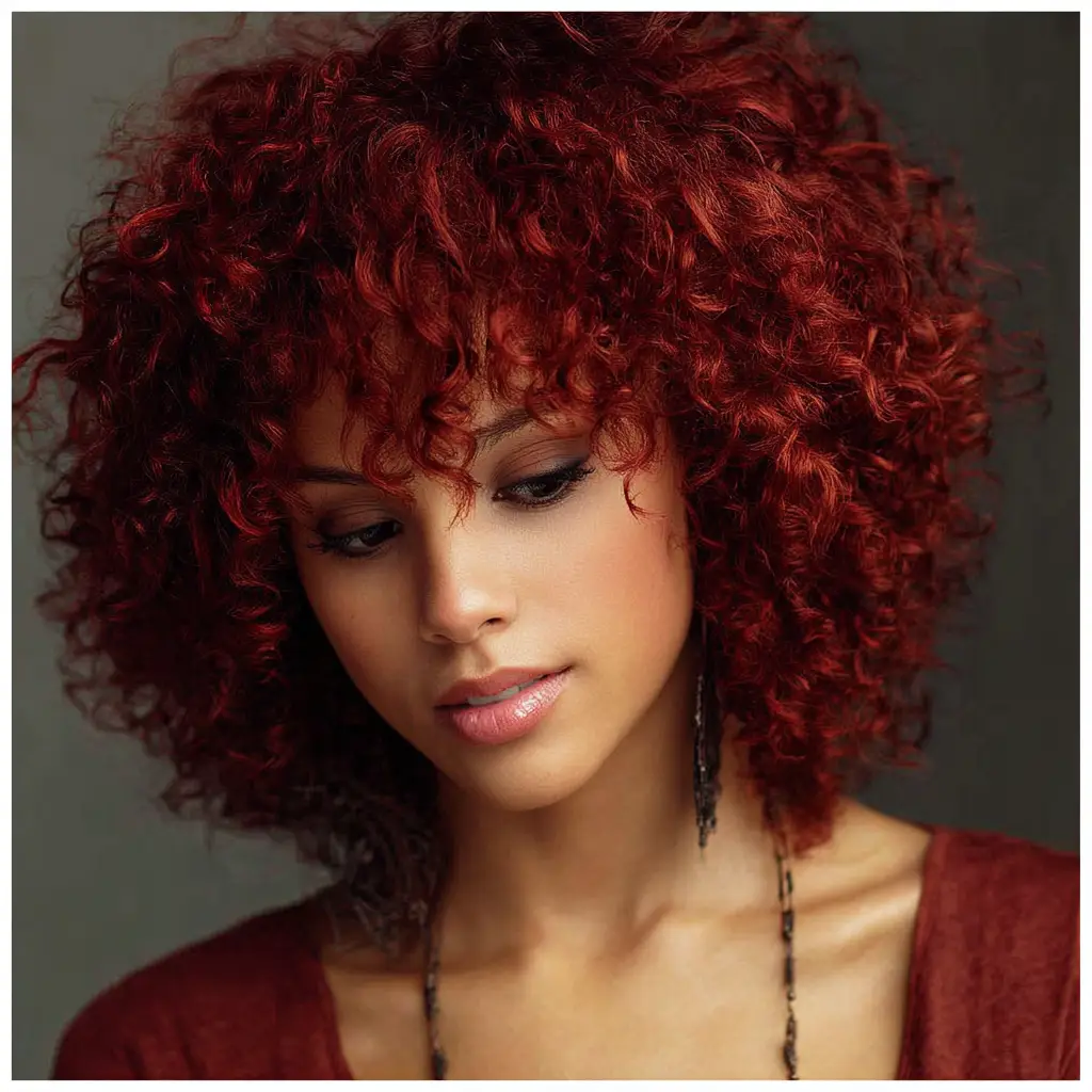 Red Curly Bob
