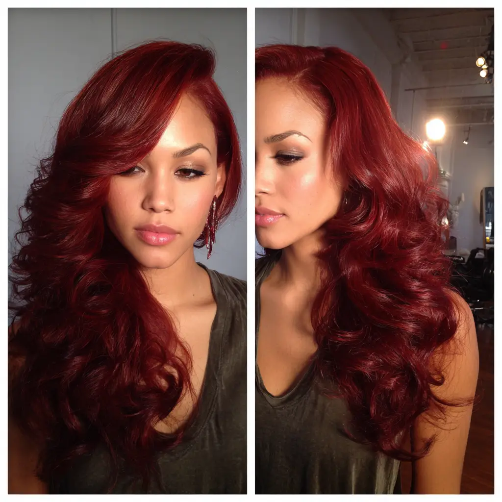 Scarlet Side Part Weave