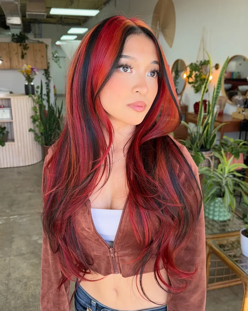 Chunky Highlights with Bangs