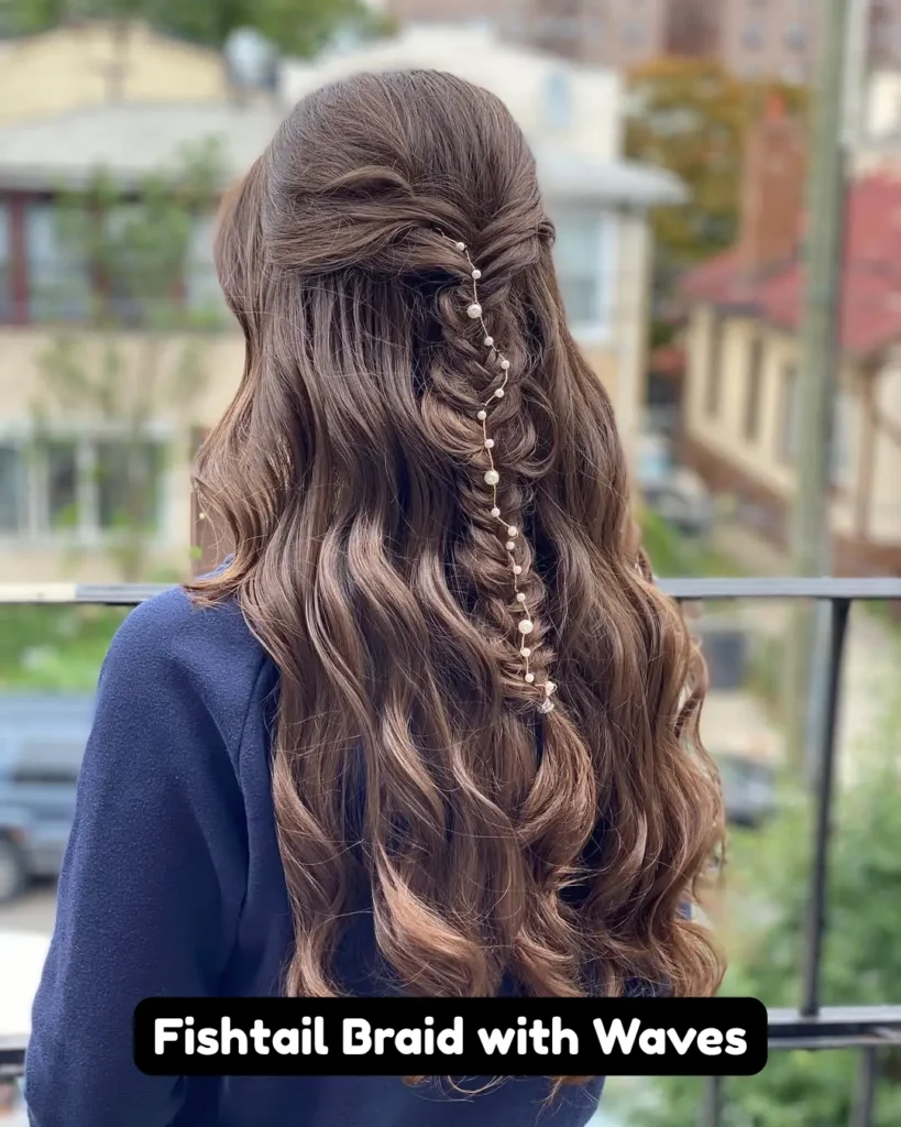 Fishtail Braid with Waves