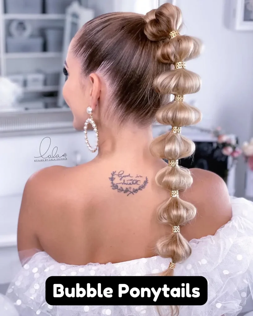 Bubble Ponytails